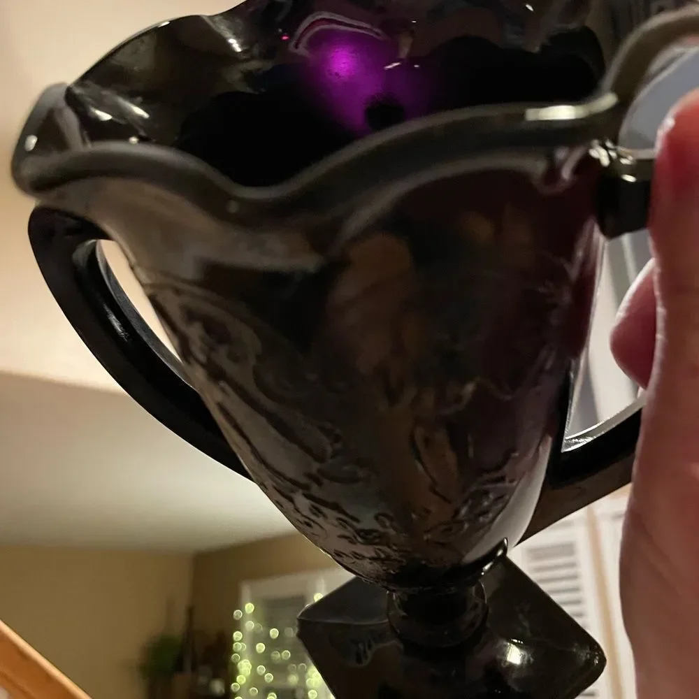 LE Smith 1930’s Dancing Nymph’s Amethyst Vase